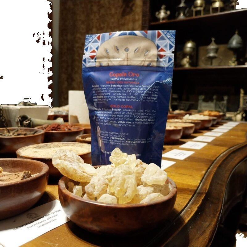 COPALE ORO, resina naturale in grani dalle Filippine, 50 gr - immagine 4