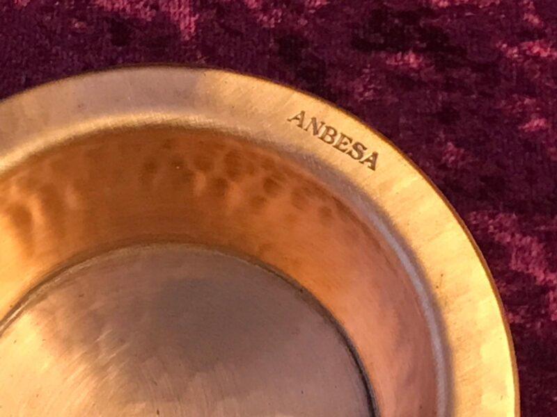 Diffusore esagonale per olii essenziali in legno zebrano e coppa in rame, 1 pz - immagine 6